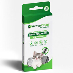 Active Clean - Active Clean Kedi Tuvalet Filtresi 5 li Paket