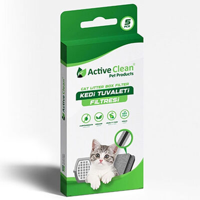 Active Clean Kedi Tuvalet Filtresi 5 li Paket