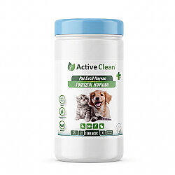 Active Clean Nano Gümüş Solüsyonlu Evcil Hayvan Havlusu - Active Clean