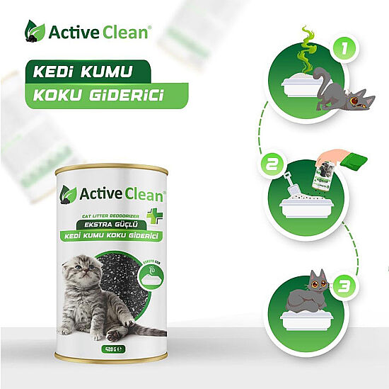 Active Clean Plus Kedi Kumu Koku Giderici 420 Gr - 3