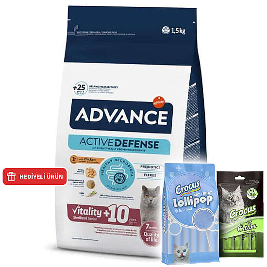 Advance +10 Sterilised Senior Dry Cat Food 1,5 Kg. - 1