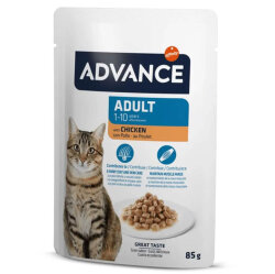 Advance Adult Chicken Tavuk Etli Kedi Yaş Maması 85 Gr - Advance