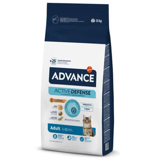 Advance Chicken and Rice Adult Dry Cat Food 15 Kg. - 1