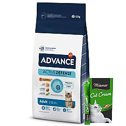 Advance Chicken and Rice Adult Dry Cat Food 15 Kg. - Advance