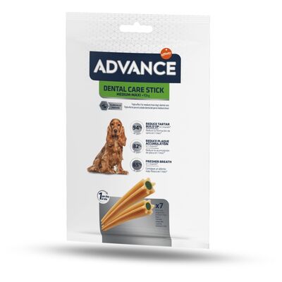 Advance Dental Stick Ağız ve Diş Sağlığı Medium-Maxi Orta ve Büyük Irk Köpek Ödülü 180 Gr- (7li Paket)