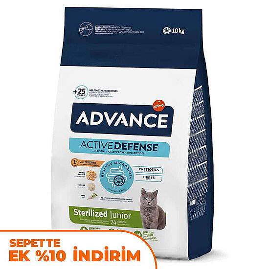 Advance Junior Kısırlaştırılmış Yavru Kedi Maması 10 Kg - 1
