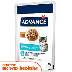 Advance Kitten Chicken Tavuk Etli Yavru Kedi Yaş Maması 85 Gr - Advance