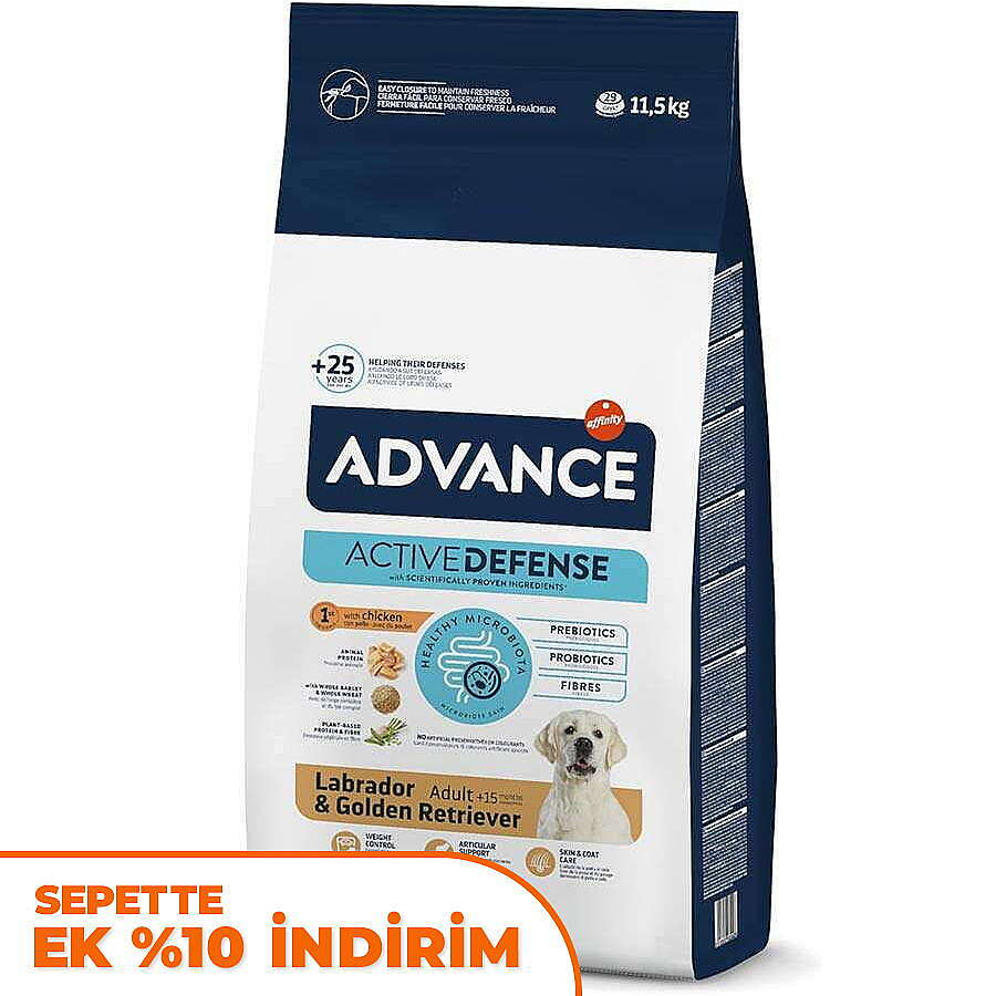 Advance Labrador Golden Retriever Irk Köpek Maması 11,5 Kg 