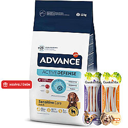 Advance Lamb Kuzu Etli Köpek Maması 12 Kg + 4 Adet Garden Mix Köpek Ödül 90 Gr - Advance