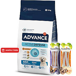 Advance Maxi Adult Tavuk Etli Köpek Maması 14 Kg + 4 Adet Garden Mix Köpek Ödül 90 Gr - Advance