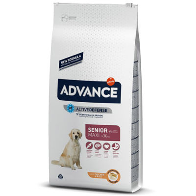 Advance Maxi Senior Büyük Irk Yaşlı Köpek Maması 14 Kg + 4 Adet Temizlik Mendili