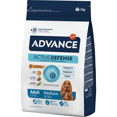 Advance Medium Tavuklu Orta Irk Köpek Maması 3 Kg + Temizlik Mendili - 1
