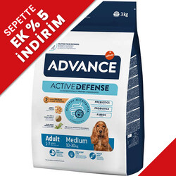 Advance - Advance Medium Tavuklu Orta Irk Köpek Maması 3 Kg