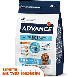 Advance Medium Puppy Tavuk Etli Yavru Köpek Maması 3 Kg - Advance