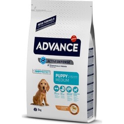 Advance - Advance Medium Puppy Tavuk Etli Yavru Köpek Maması 3 Kg + 2 Adet Temizlik Mendili