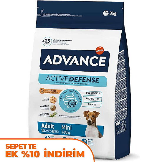 Advance Mini Adult Dry Dog Food 3 Kg. - 1