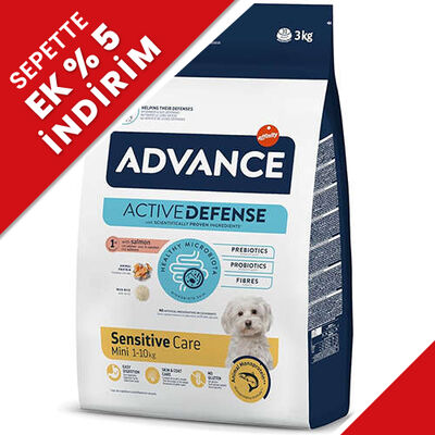 Advance Mini Sensitive Salmon Dry Dog Food 3 Kg.