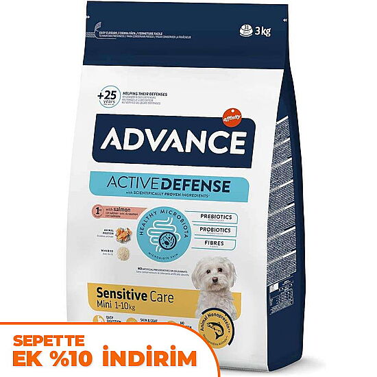 Advance Mini Somonlu Küçük Irk Köpek Maması 3 Kg - 1