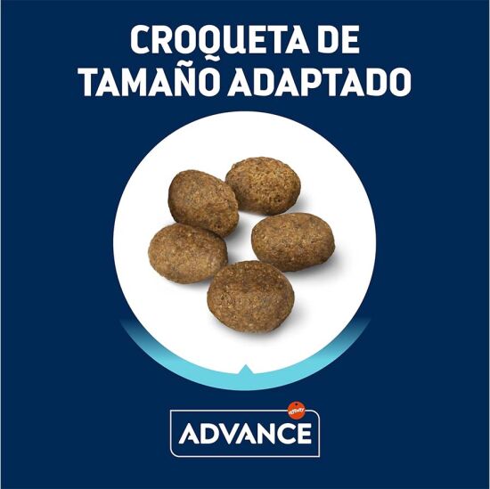 Advance Mini Sensitive Somonlu Küçük Irk Köpek Maması 7 Kg + Temizlik Mendili - 3
