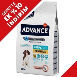 Advance Puppy Sensitive Salmon Dry Dog Food 3 Kg. - Thumbnail