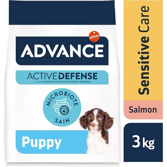 Advance Puppy Sensitive Somonlu Yavru Köpek Maması 3 Kg + Temizlik Mendili - 2