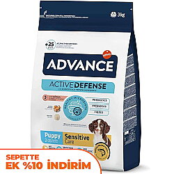 Advance Puppy Sensitive Somonlu Yavru Köpek Maması 3 Kg - Advance