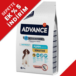 Advance - Advance Puppy Sensitive Somonlu Yavru Köpek Maması 3 Kg
