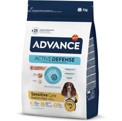 Advance Sensitive Hassas Deri Somon Köpek Maması 3 Kg + Temizlik Mendili - Advance