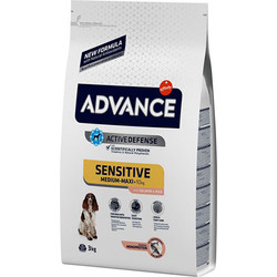 Advance - Advance Sensitive Hassas Deri Somon Köpek Maması 3 Kg + 2 Adet Temizlik Mendili