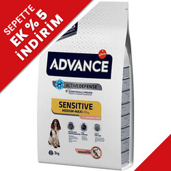 Advance - Advance Sensitive Hassas Deri Somon Köpek Maması 3 Kg