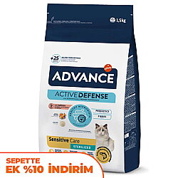 Advance Sensitive Kısırlaştırılmış Somonlu Kedi Maması 1,5 Kg - Advance