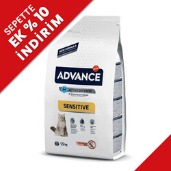 Advance Sensitive Salmon Adult Dry Cat Food 1,5 Kg. - Advance