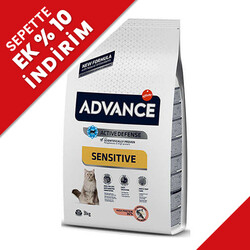 Advance - Advance Sensitive Salmon Adult Dry Cat Food 3 Kg.