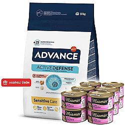 Advance Sensitive Somonlu Kedi Maması 10 Kg + 12 Adet Miamor Konserve 85 Gr - Advance