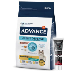Advance Sensitive Sterilised Salmon Adult Dry Cat Food 1,5 Kg. - Advance