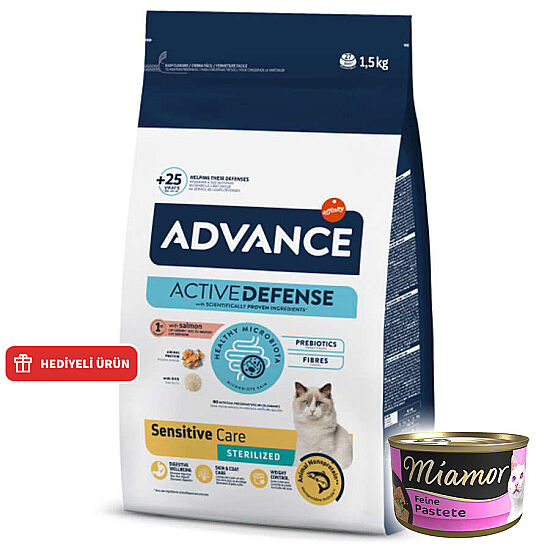 Advance Sensitive Sterilised Salmon Adult Dry Cat Food 1,5 Kg. - 1