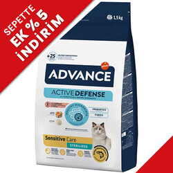 Advance - Advance Sensitive Sterilised Salmon Adult Dry Cat Food 1,5 Kg.