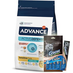 Advance - Advance Sensitive Sterilised Salmon Adult Dry Cat Food 3 Kg.