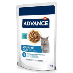 Advance Sterilised Codfish Morina Balıklı Kısırlaştırılmış Kedi Yaş Maması 85 Gr - Advance