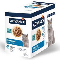 Advance Sterilised Codfish Morina Balıklı Kısırlaştırılmış Kedi Yaş Maması 85 Gr x 12 Adet - 2