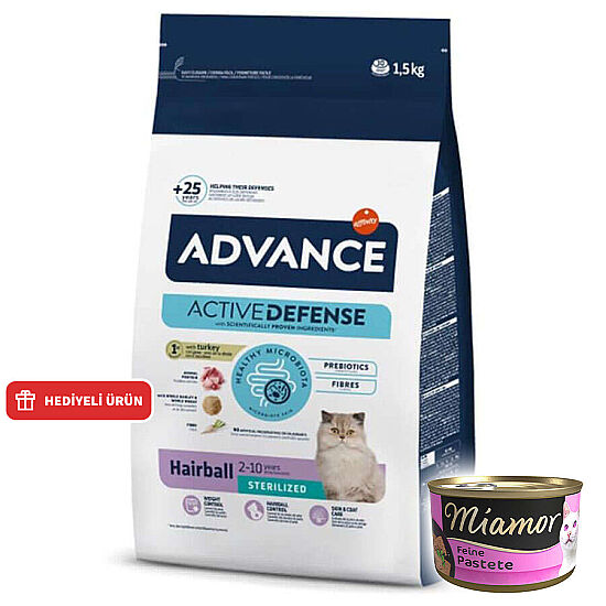 Advance Sterilised Hairball Dry Cat Food 1,5 Kg. - 1