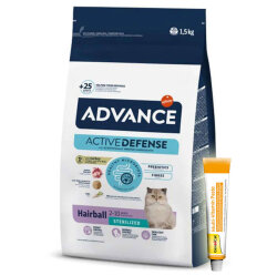 Advance Sterilised Hairball Dry Cat Food 1,5 Kg. - Advance