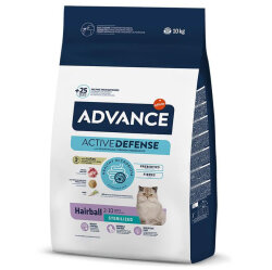 Advance Sterilised Hairball Kısırlaştırılmış Kedi Maması 10 Kg + Temizlik Mendili - Advance