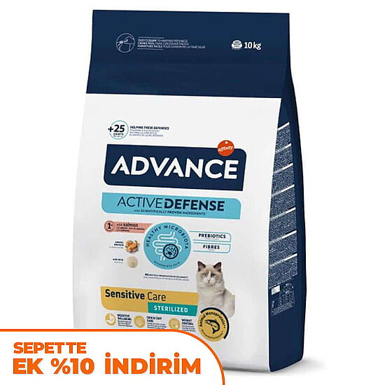 Advance Sterilised Salmon Dry Cat Food 10 Kg. - 1