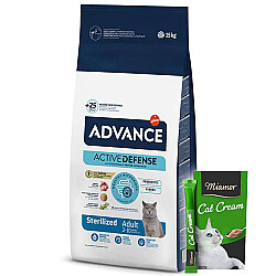 Advance Sterilised Turkey Adult Dry Cat Food 15 Kg. - Advance