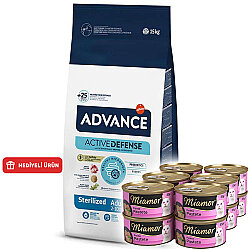 Advance Sterilised Turkey Adult Dry Cat Food 15 Kg. - Advance