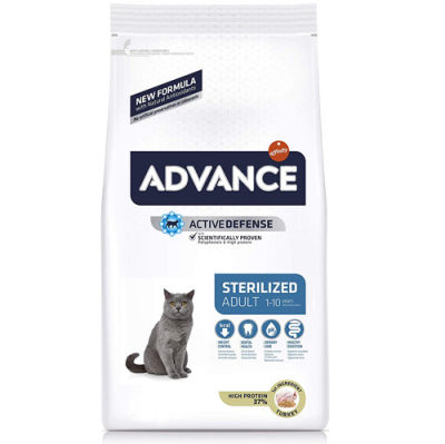 Advance Sterilised Turkey Adult Dry Cat Food 15 Kg.