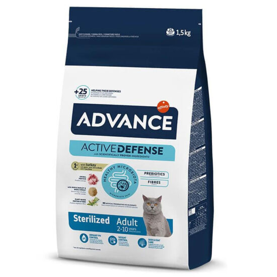 Advance Sterilised Turkey Adult Dry Cat Food 1,5 Kg. - 1