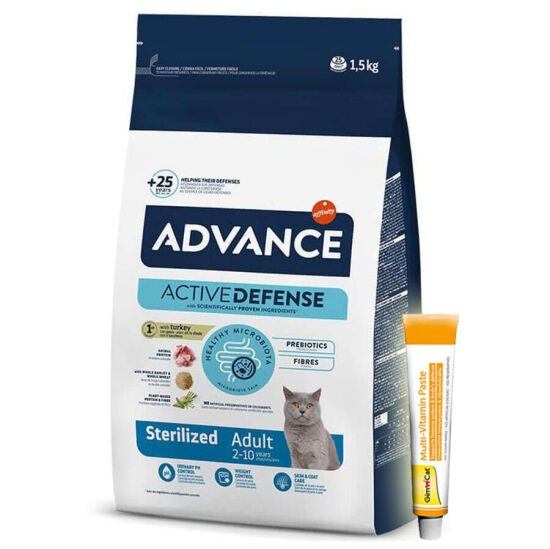 Advance Sterilised Turkey Adult Dry Cat Food 1,5 Kg. - 1