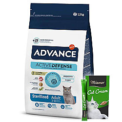 Advance Sterilised Turkey Adult Dry Cat Food 1,5 Kg. - Advance
